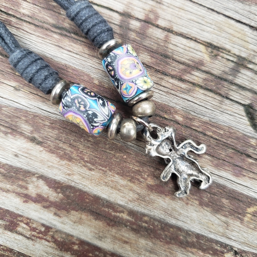 Grateful Dead Dancing Bear Necklace - Handmade - Picture 10 of 10